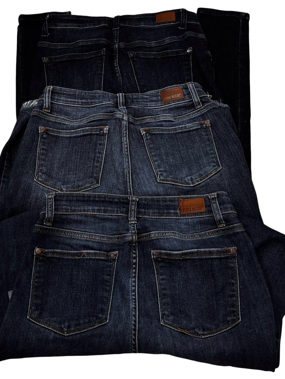 Judy Blue Jeans Bundle Size 5 Lot of 3 Mid Rise Skinny Distressed Stretch Denim - Picture 2 of 9